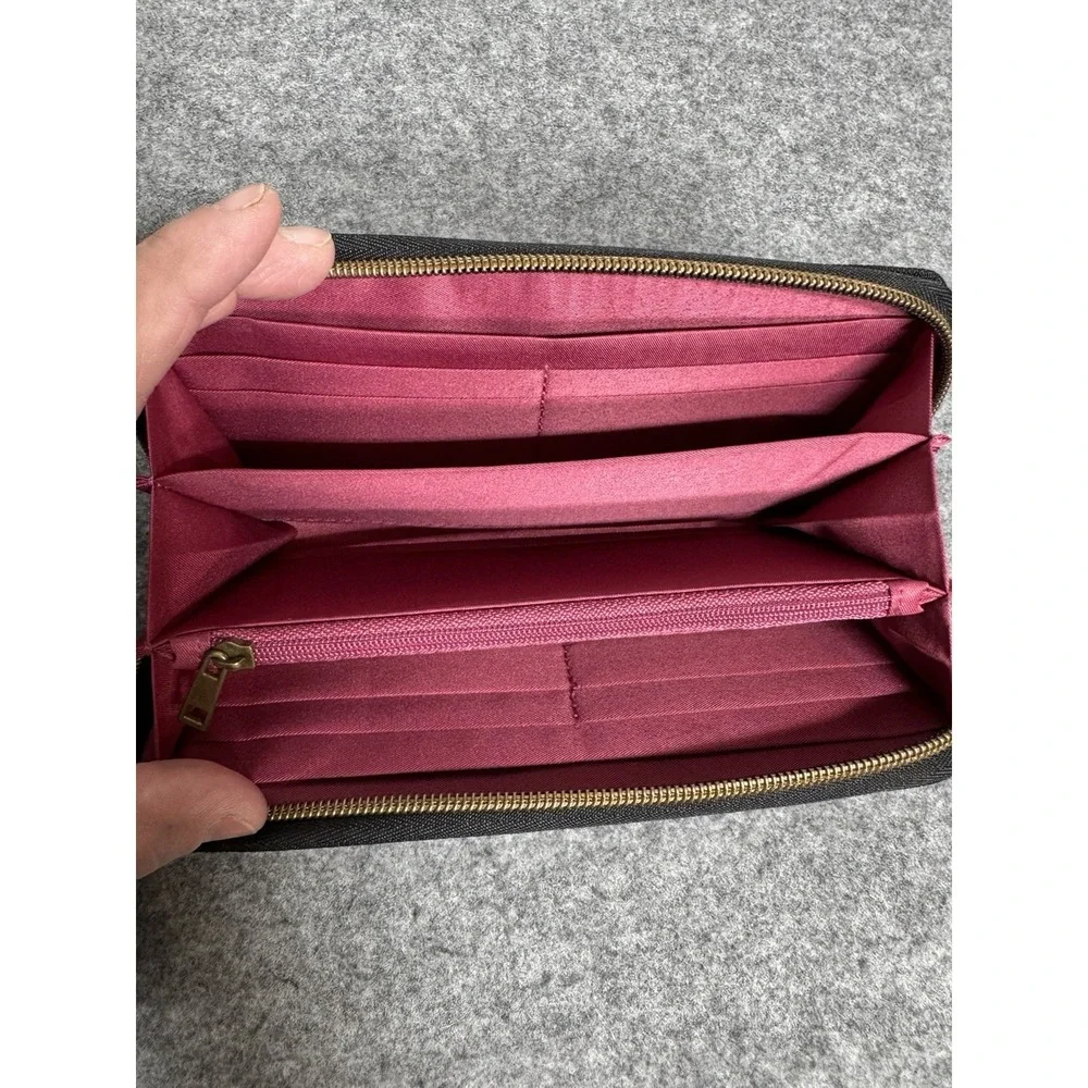Travelon Wallet Black Travel Nylon Zip RFID Blocking‎